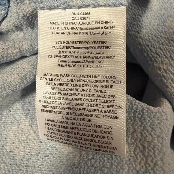 BCBGeneration Light Blue Floral High Waist ruffle Shorts women’s large - Picture 8 of 8